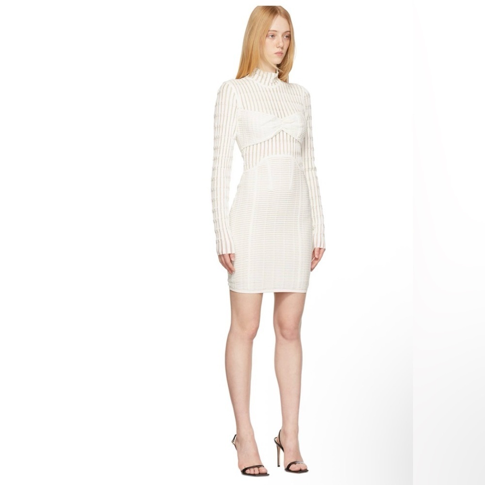 HERVE LEGER
White Shadow Stripe Dress